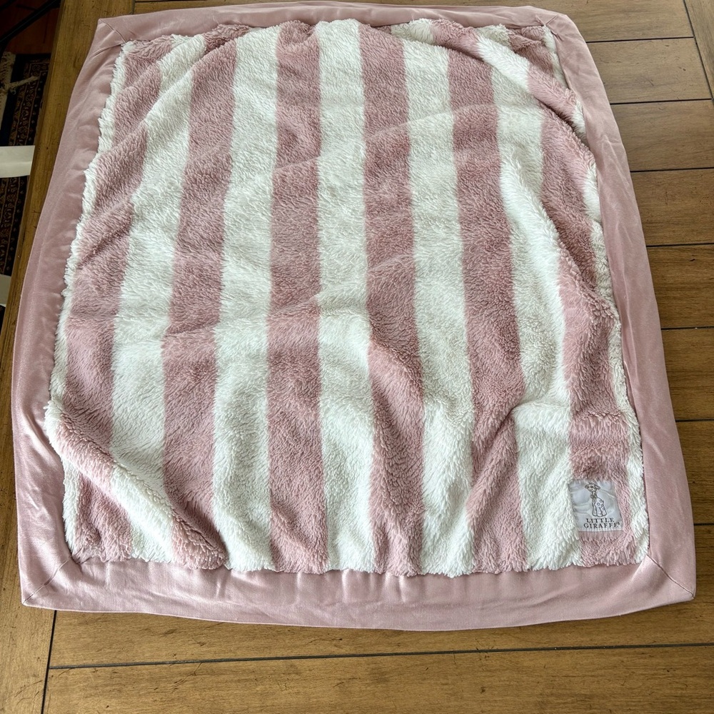 Little Giraffe Luxe Hamptons Stripe Baby Blanket, 29” X 35”